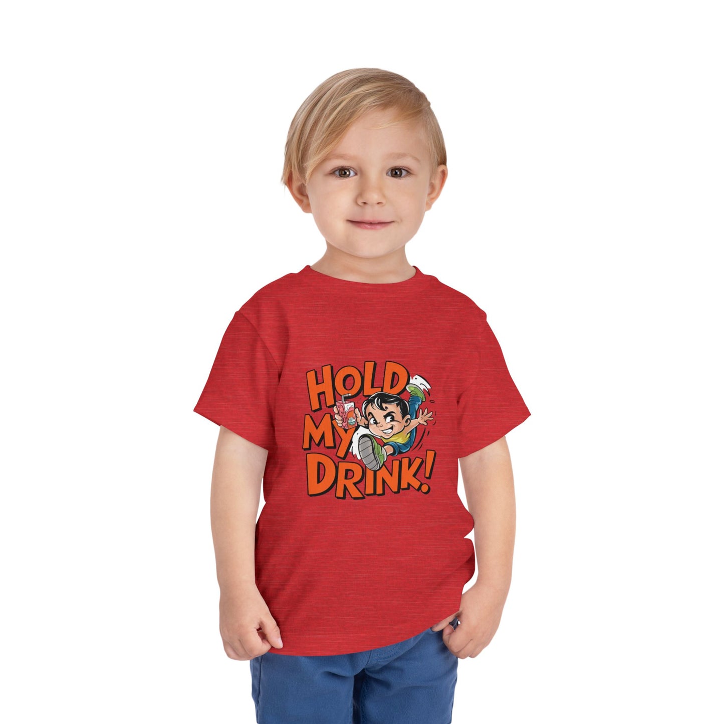 "HOLD MY DRINK" Toddler Short Sleeve Tee