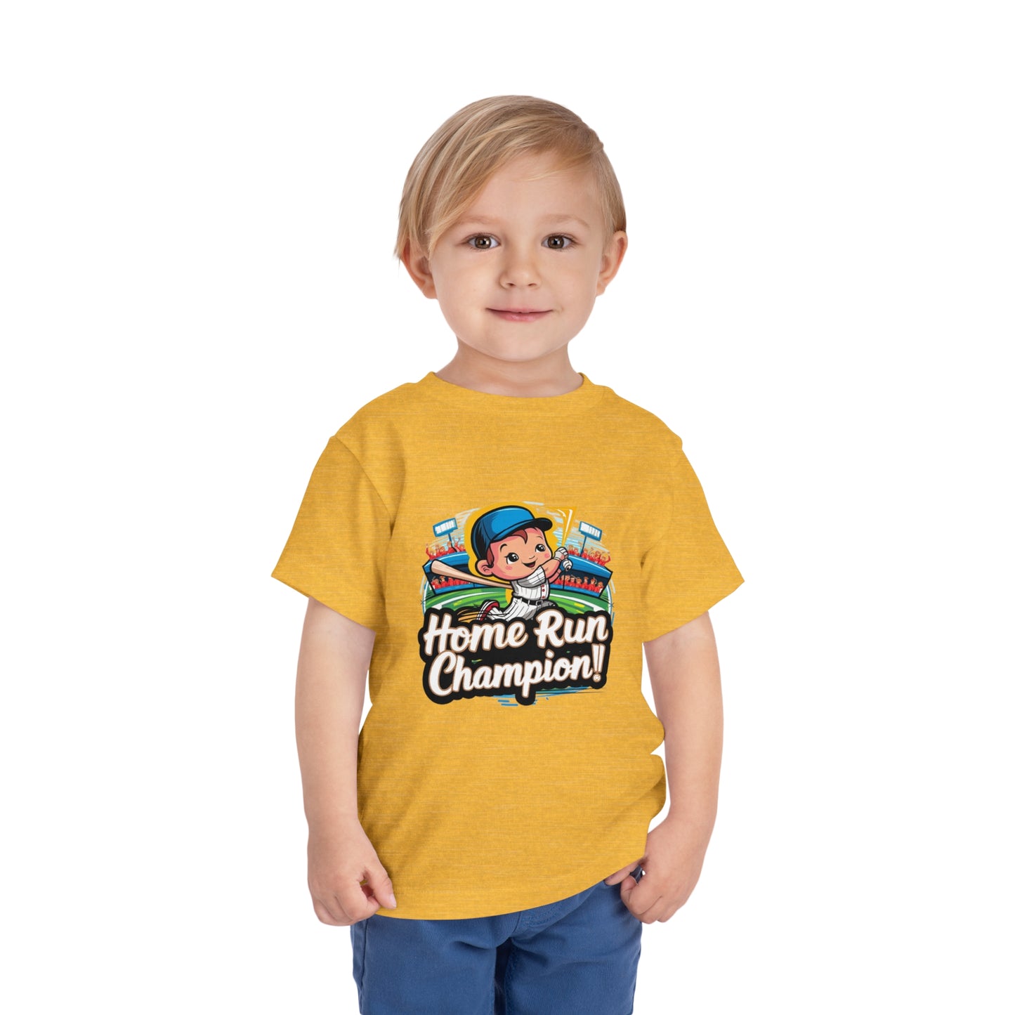 "HOME RUN CHAMPION" Toddler Short Sleeve Tee