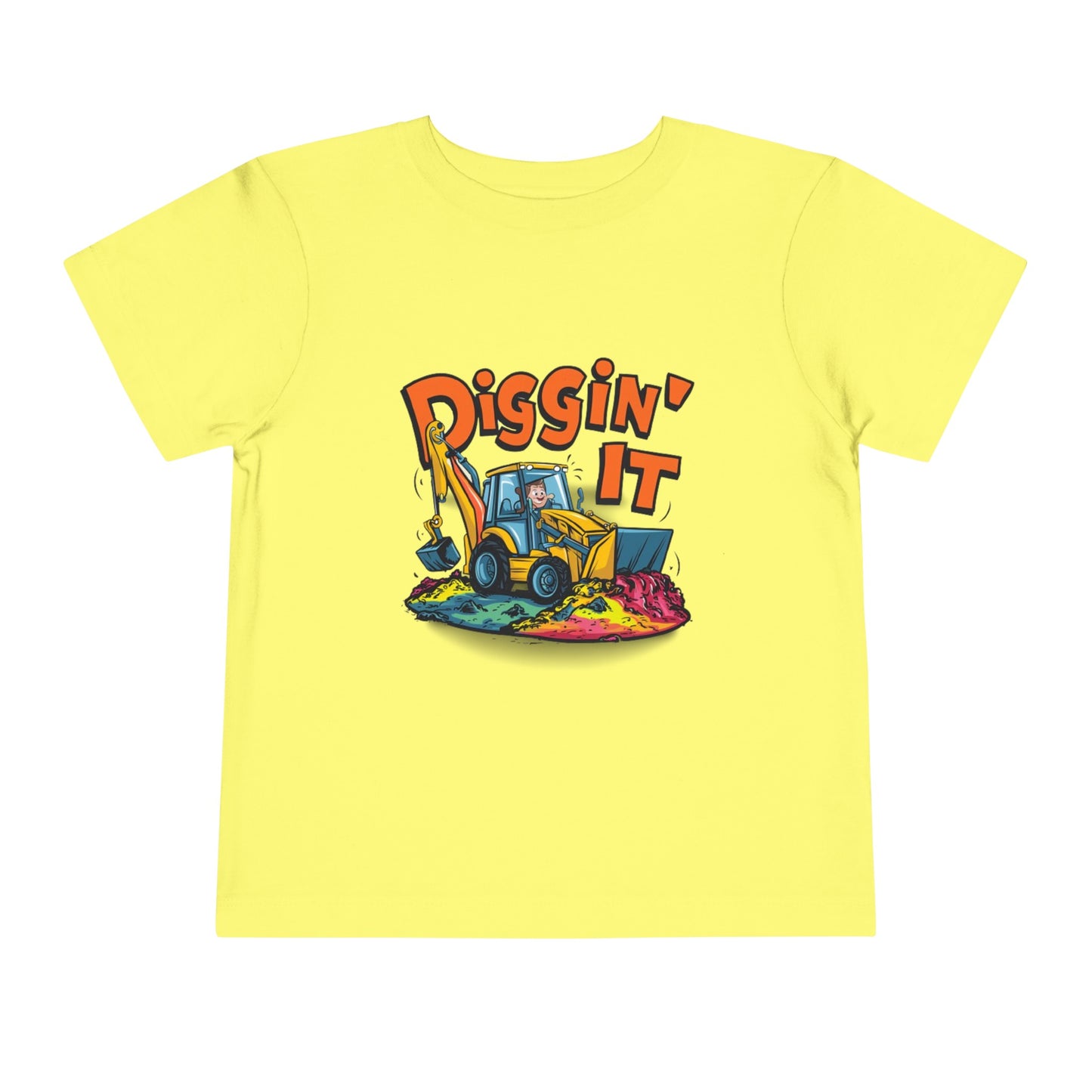 "DIGGIN' IT - BACKHOE" Toddler Short Sleeve Tee