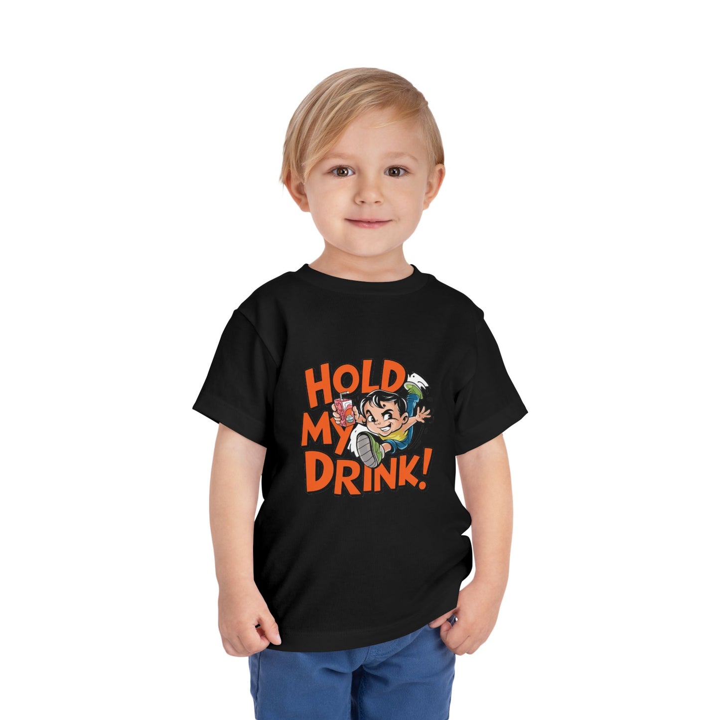 "HOLD MY DRINK" Toddler Short Sleeve Tee