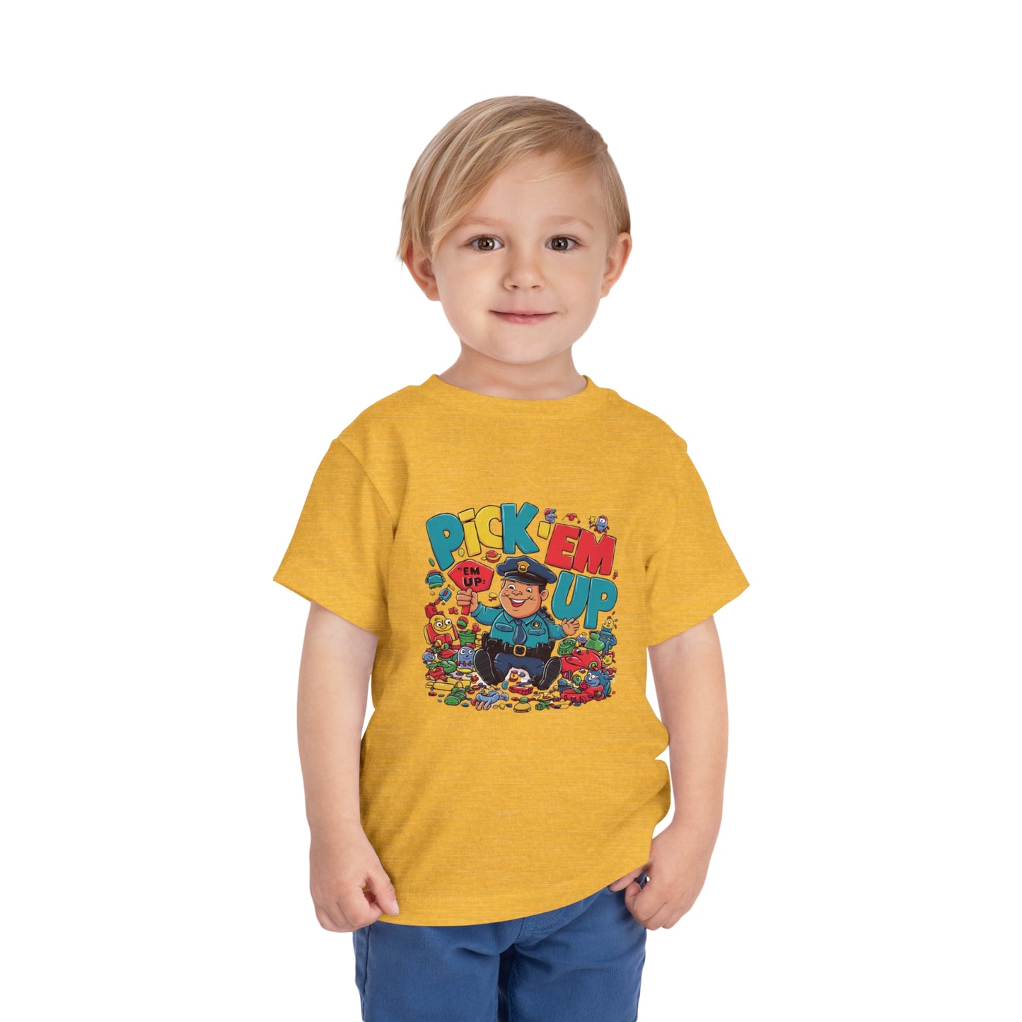 "TOY POLICE - PICK 'EM UP" Toddler Short Sleeve Tee